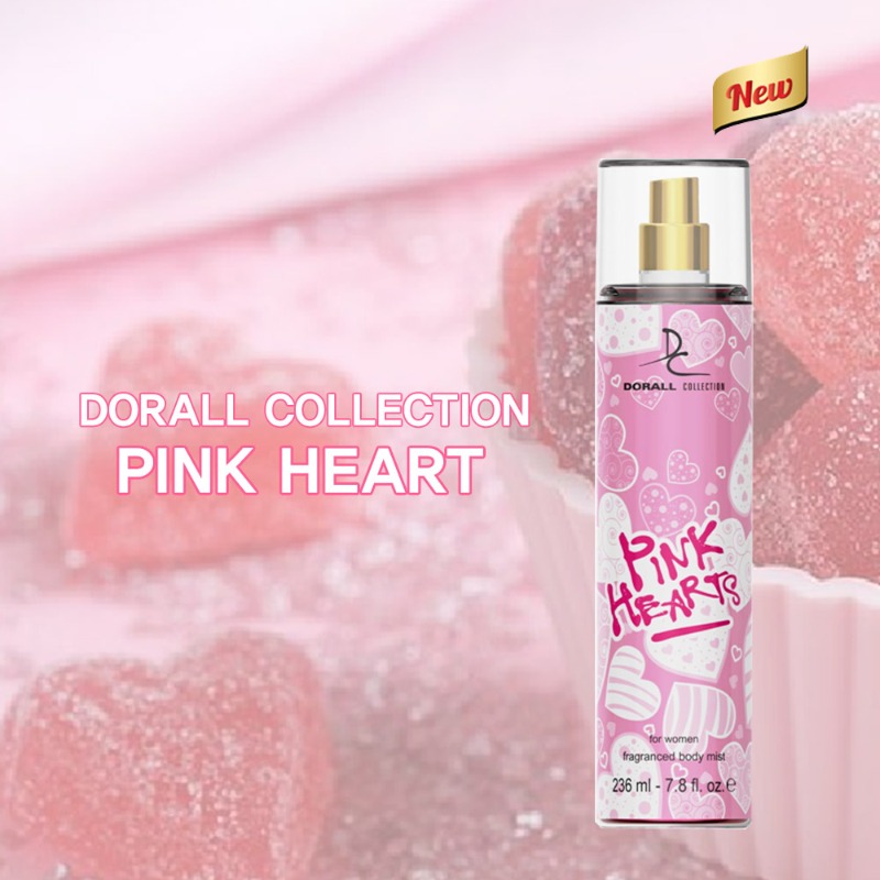 Pink heart fragranced body mist 236ml